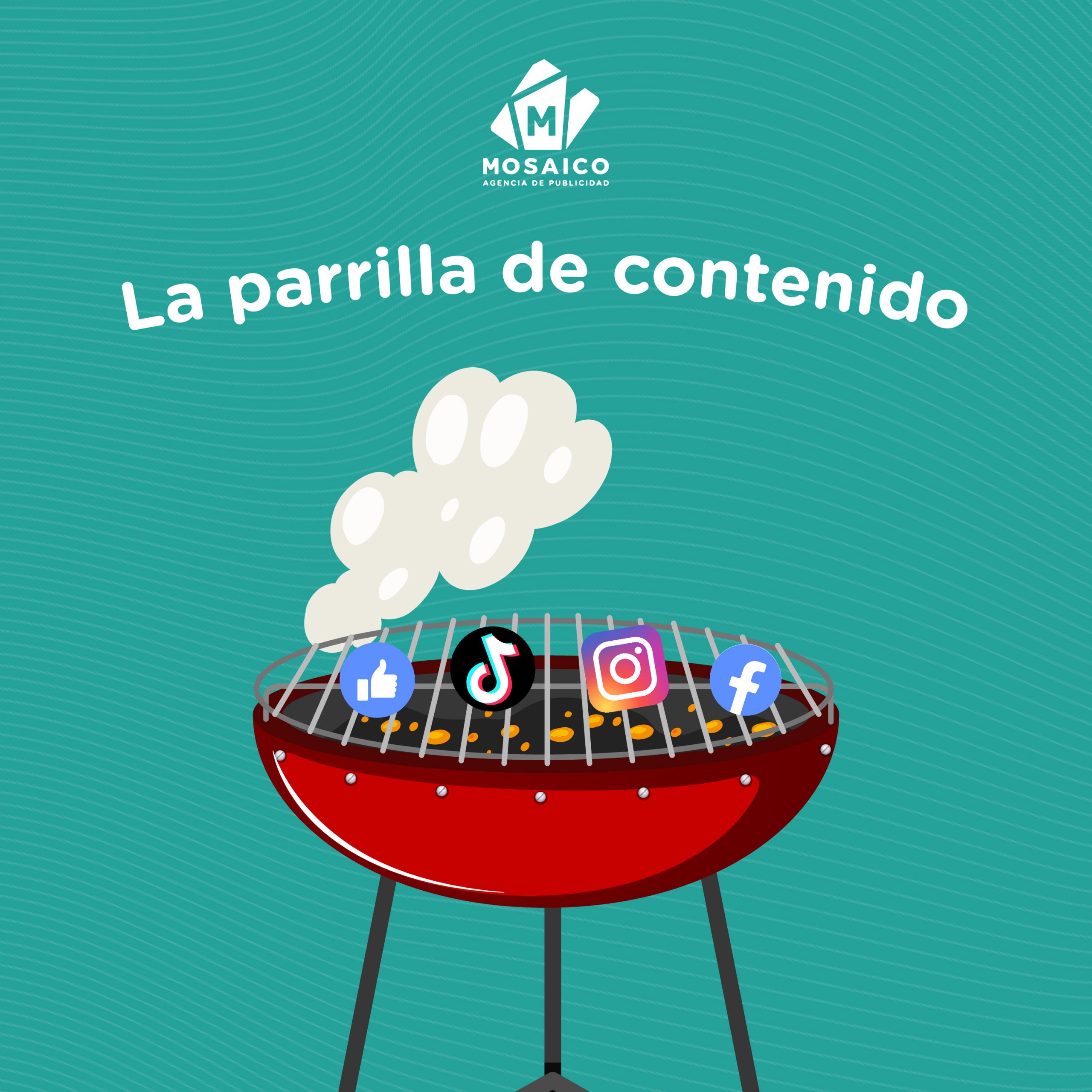 Parilla de contenido en redes sociales