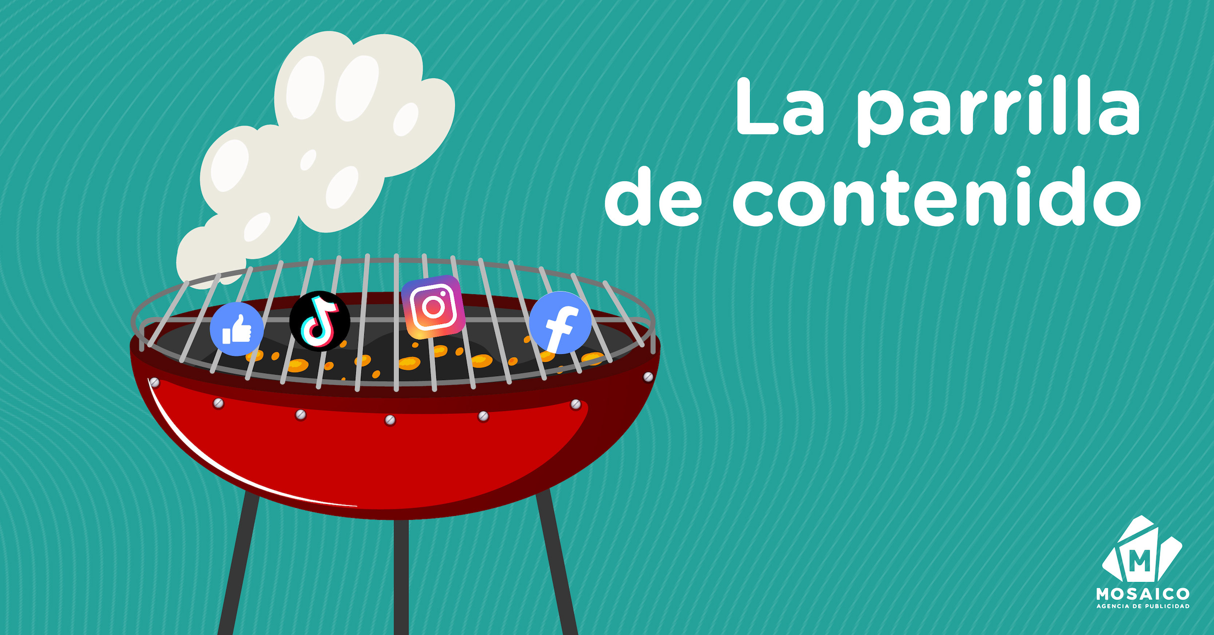 Parilla de contenido en redes sociales