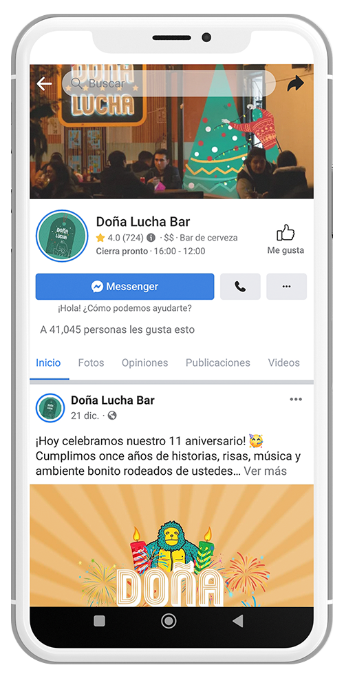 doña lucha xalapa bar redes sociales