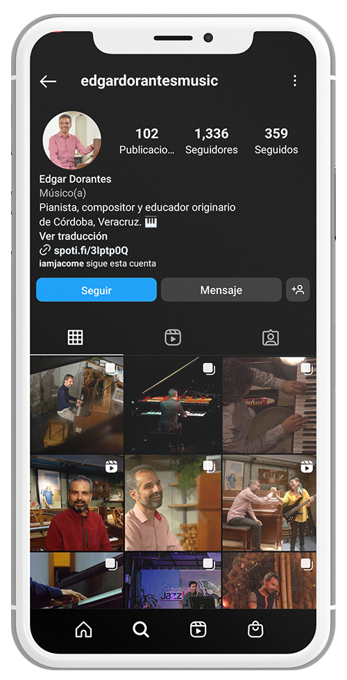 edgar dorantes musica redes sociales